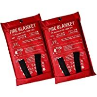 Manta de emergencia para incendios de 2 x 2 m (2 x 2 m)